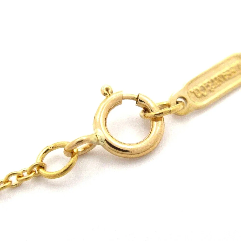 Tiffany & Co. Dot's Cross Necklace 18K Yellow Gold Diamond